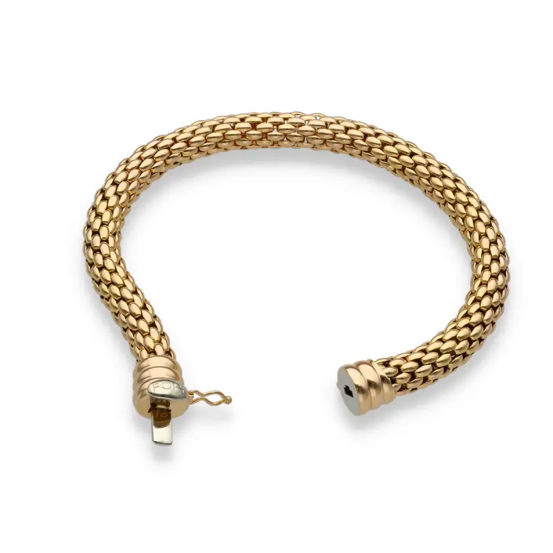 Fope bracciale maglia Novecento in oro giallo