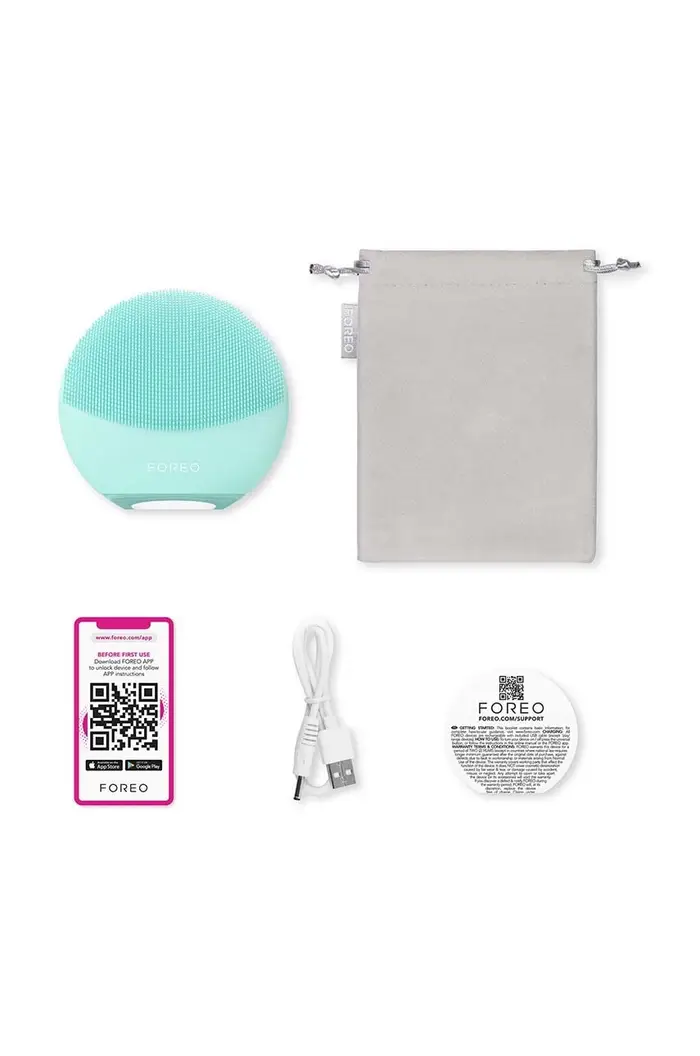 massaggiatore a doppia faccia per la pulizia del viso LUNA™ 4 Mini Turchese miniatura 4