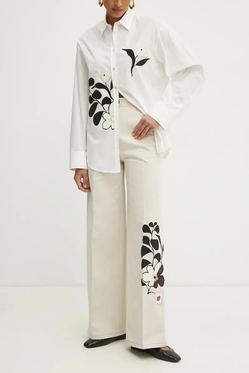 Forte Forte pantaloni donna colore beige 13719bis.my pants