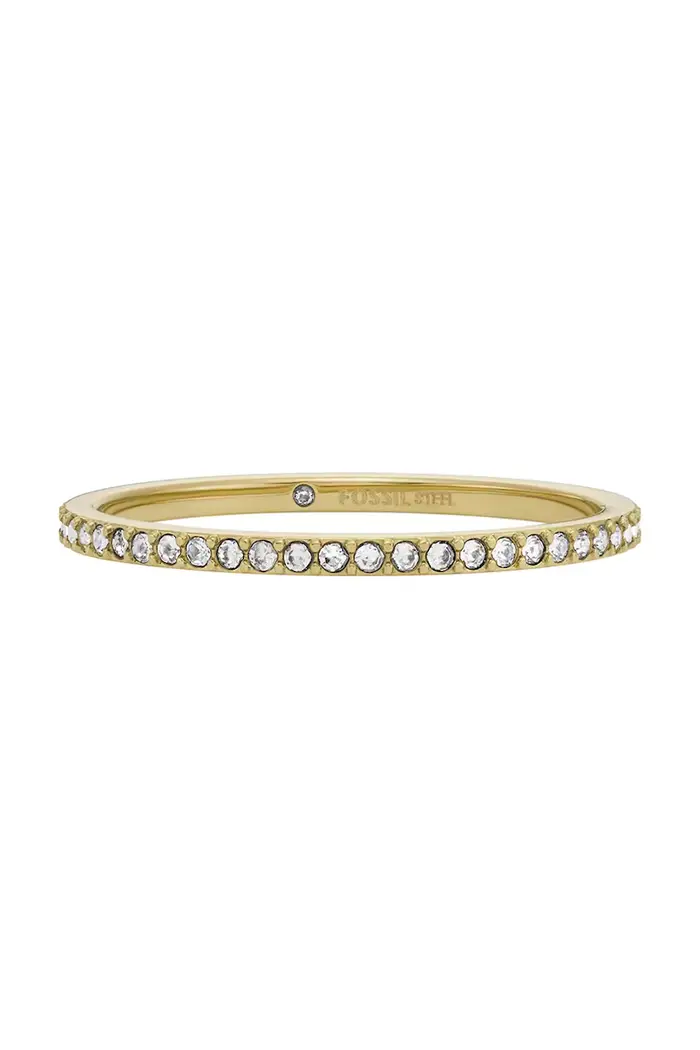 Fossil anello Ellis Pavé Glitz Oro