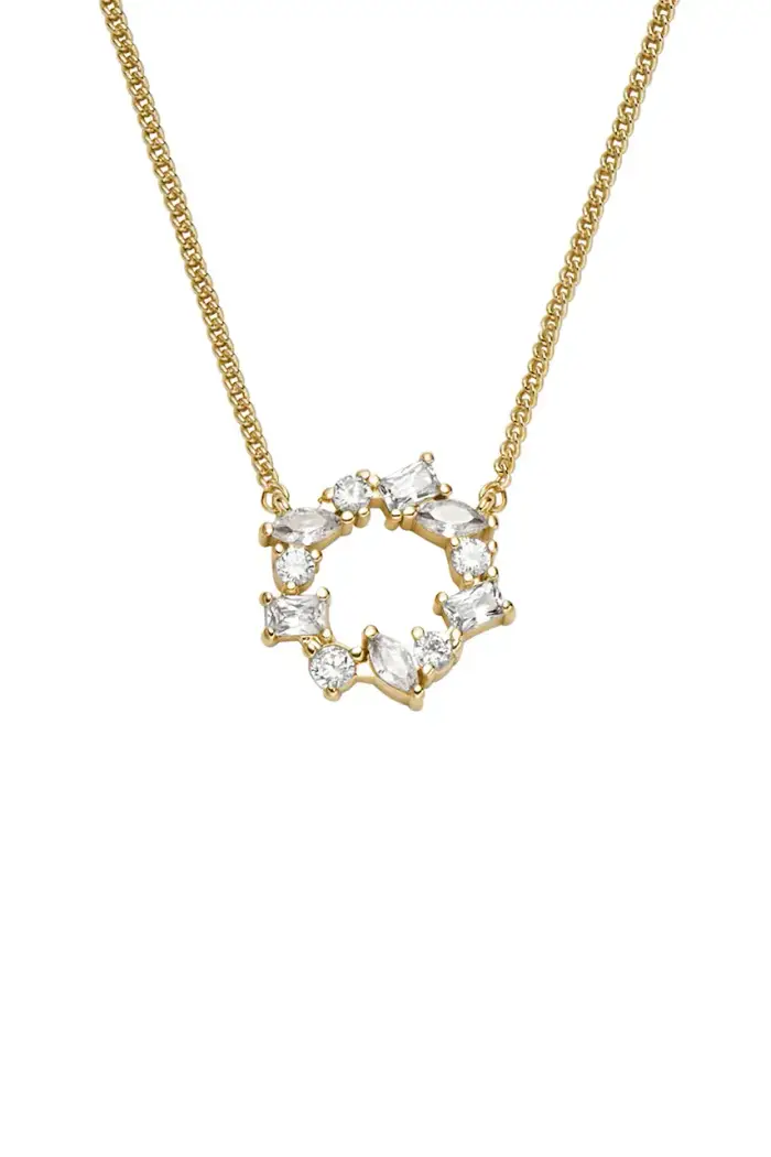 collana con ciondolo da donna cristallo Ellis Oro