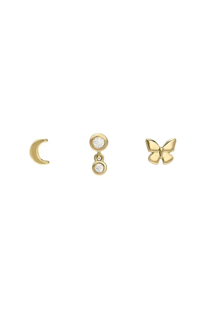 Fossil orecchini JEWELRY pacco da 3 Oro