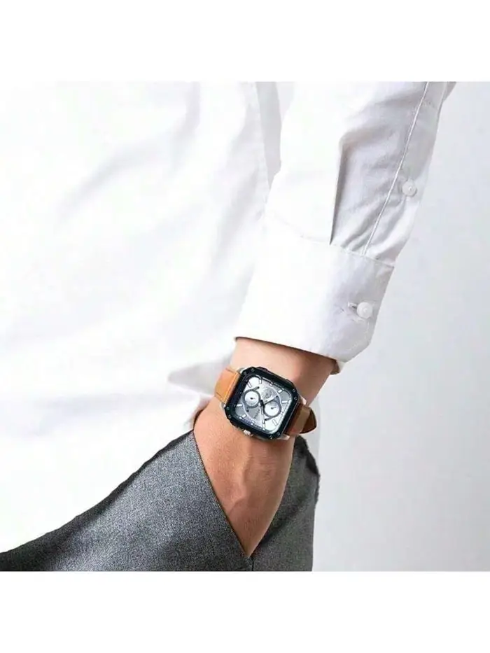 Fossil Orologio da polso da uomo per uso quotidiano presenta quadrante nero accenti oro rosa, su misura business Dotato movimento al quarzo