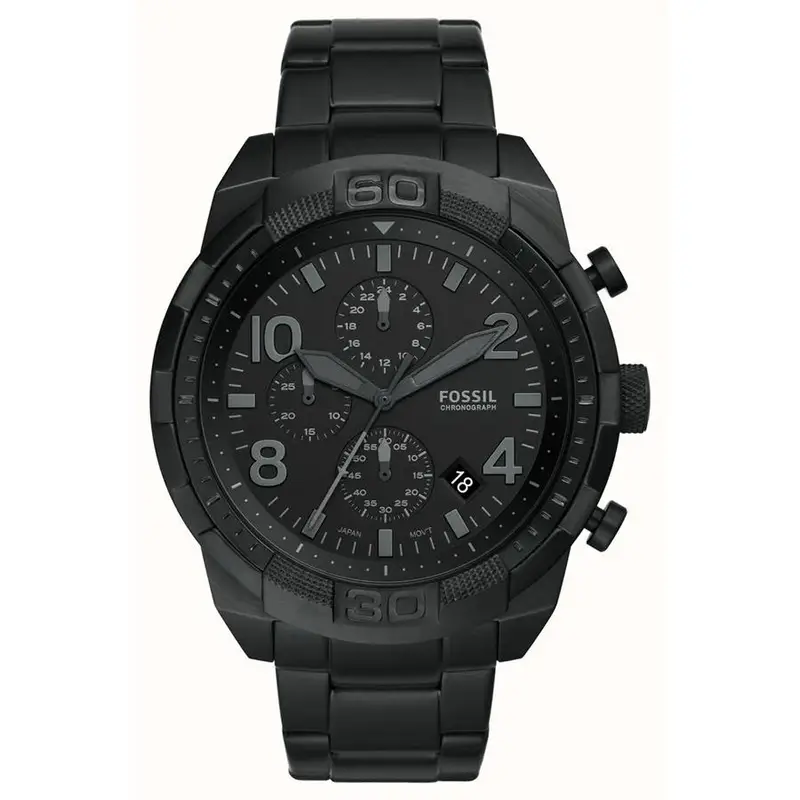 Fossil Orologio da Uomo Brownson al Quarzo in Acciaio Inossidabile Cronografo, Stile Business Fashion FS5712 nero