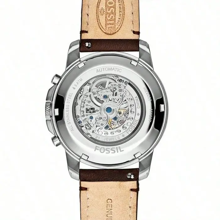 Fossil Questo orologio da polso multifunzione da uomo per uso quotidiano presenta un quadrante bianco con numeri romani ed è il modello