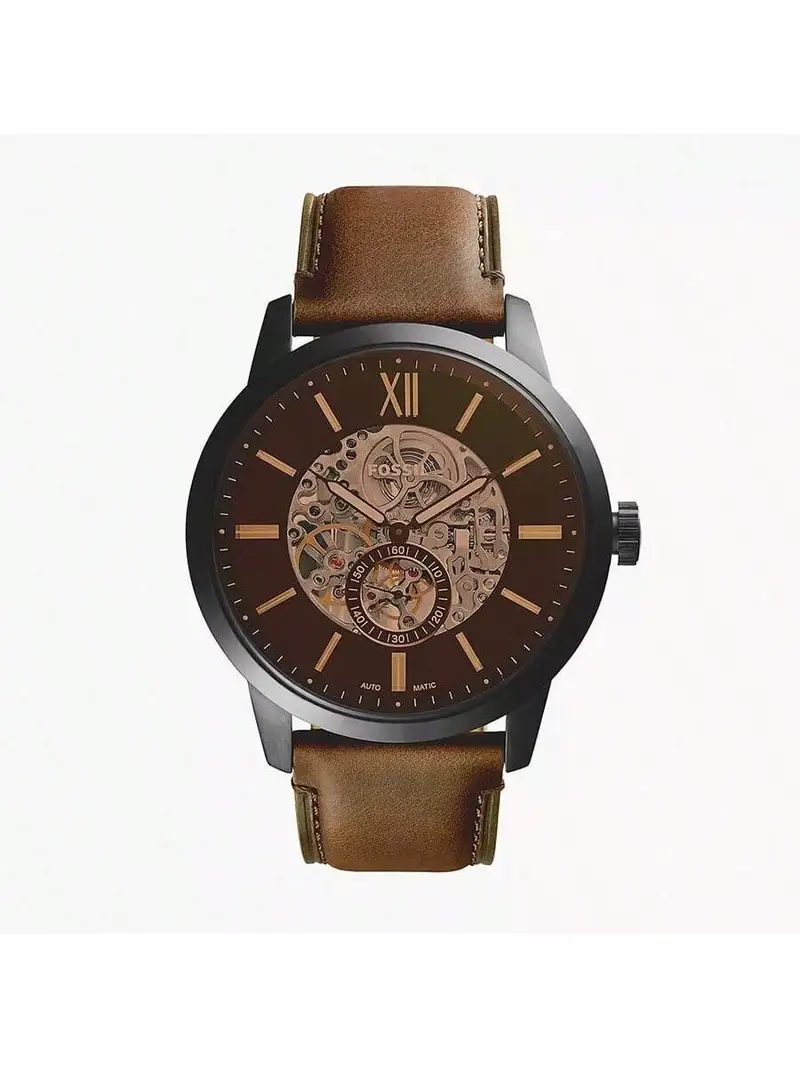 Fossil Townsman Orologio Automatico Casual da Uomo Quadrante Rotondo e Cinturino in Pelle Orologio alla Moda Adatto all Uso Quotidiano