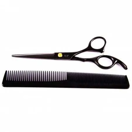 Fox Set di forbici da parrucchiere Black Rose Black 6 0" con accessori
