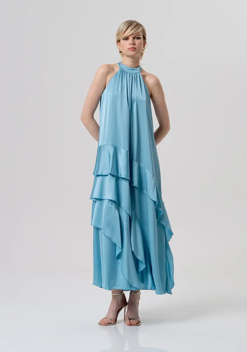 Fracomina Abito linea ad A in raso