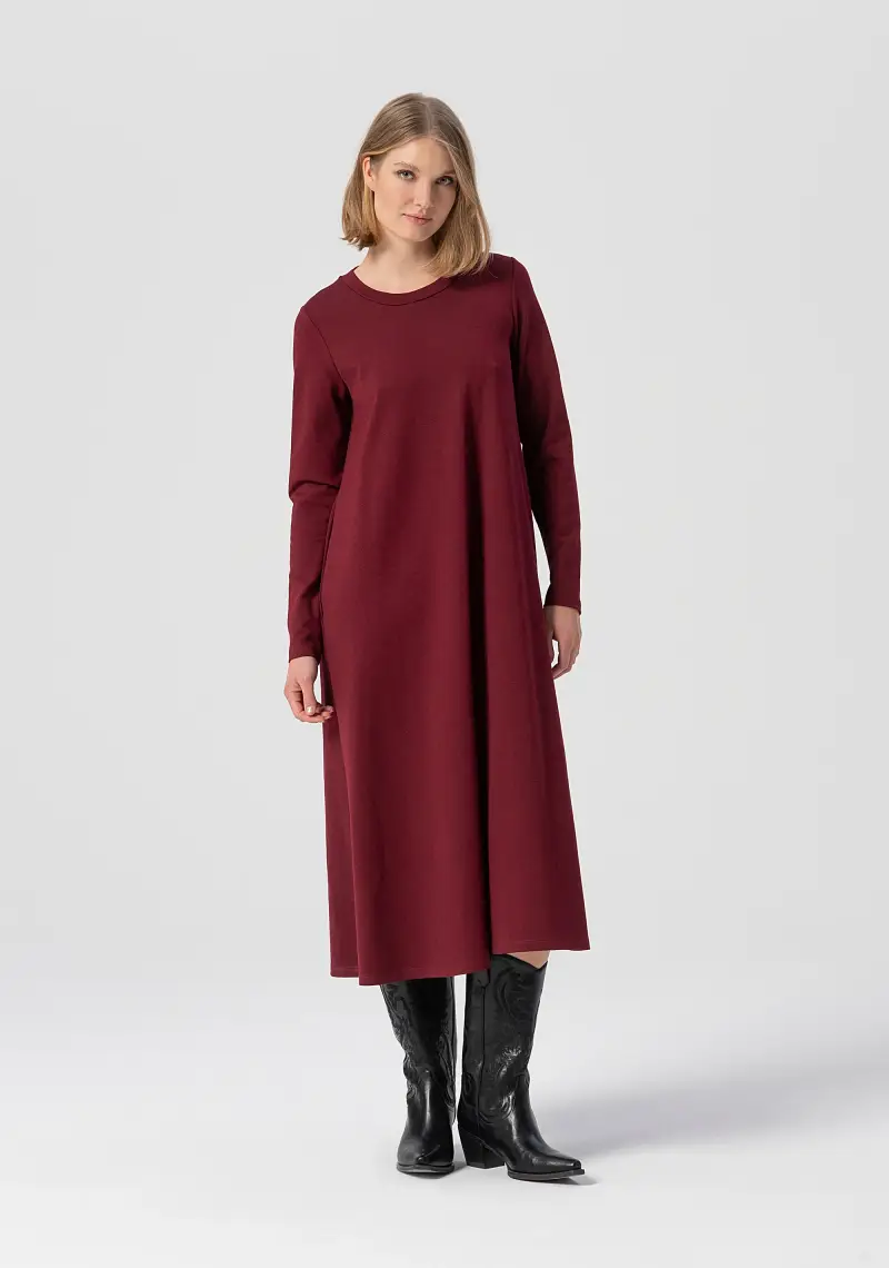 Fracomina Abito linea ad A midi in felpa