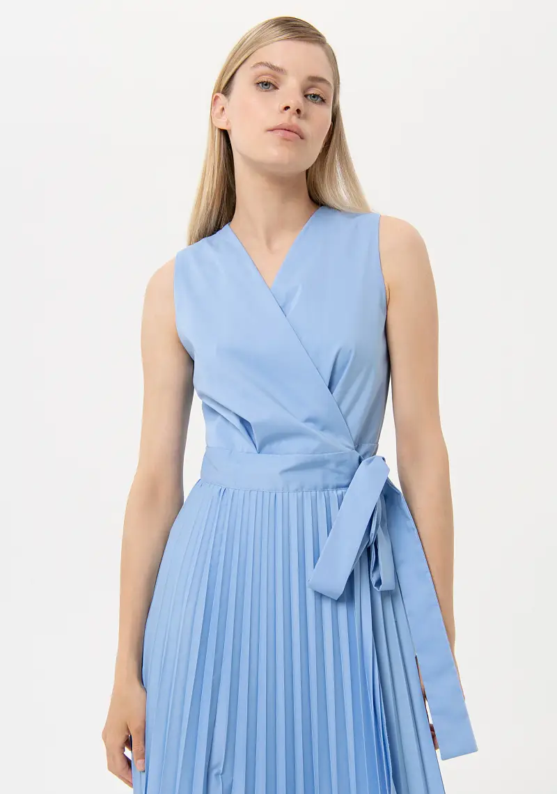 Fracomina Abito senza maniche lungo a portafoglio