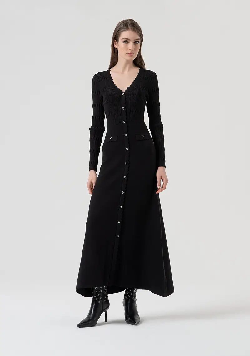 Fracomina Abito slim lungo in maglia