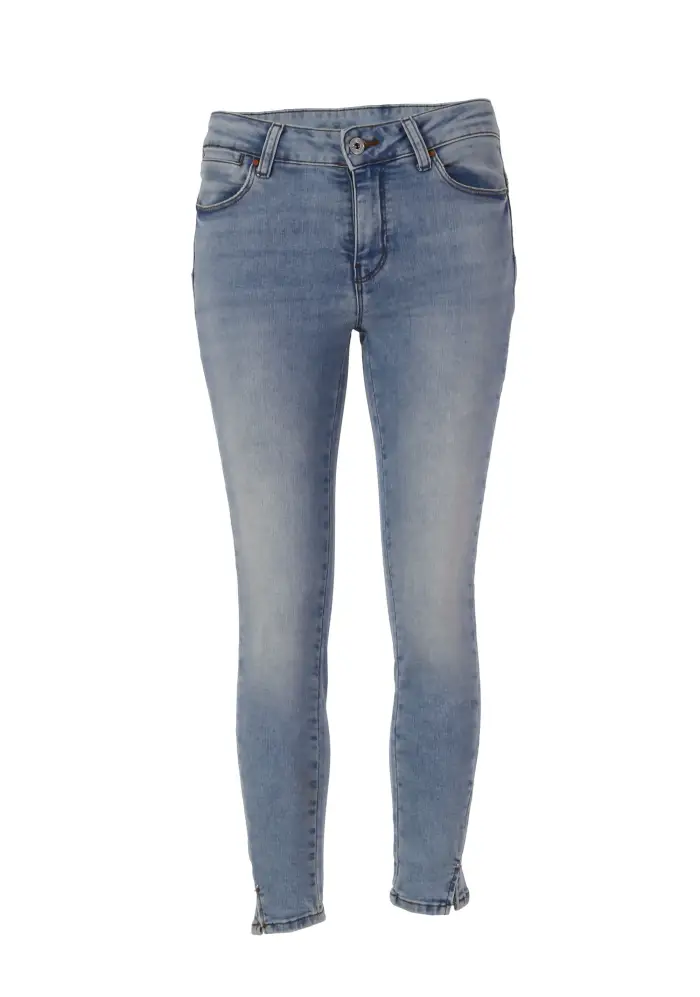 Fracomina BETTY 3-CROPPED SHAPE UP PANT BLEACHED