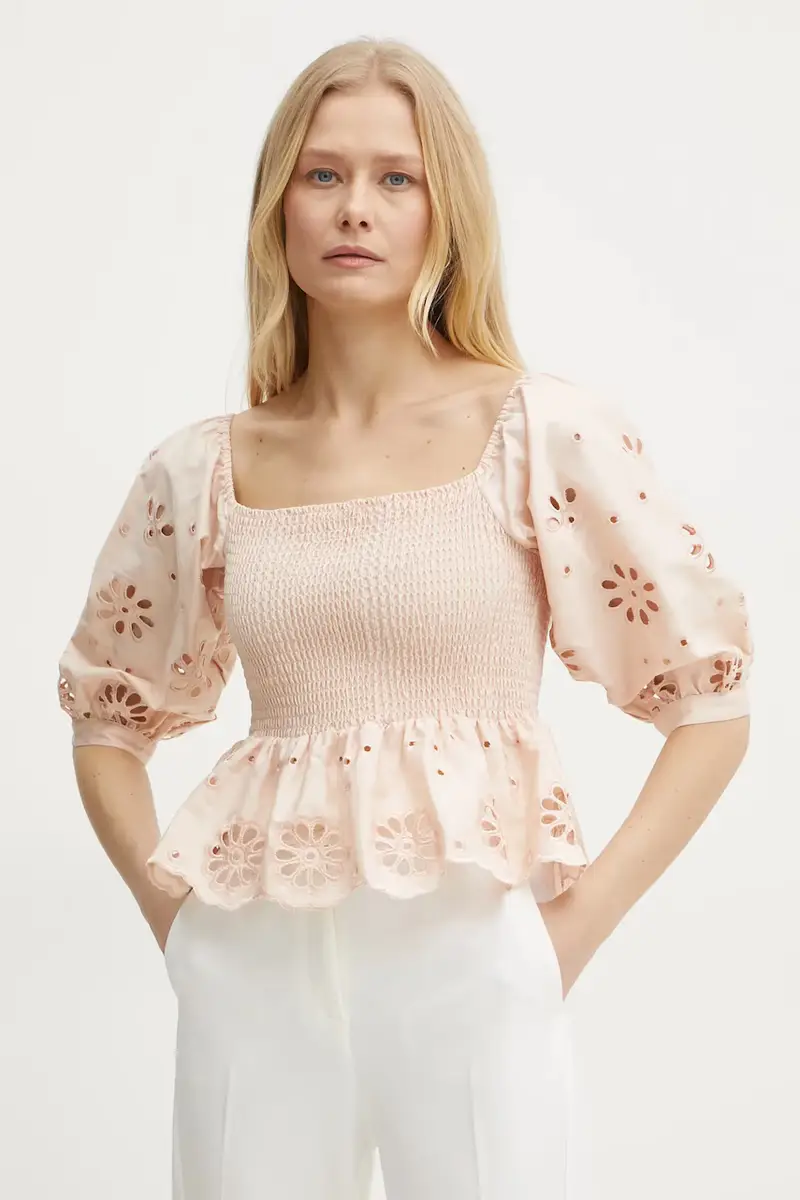 Fracomina camicetta in cotone donna colore arancione FJ25ST1001W400E5