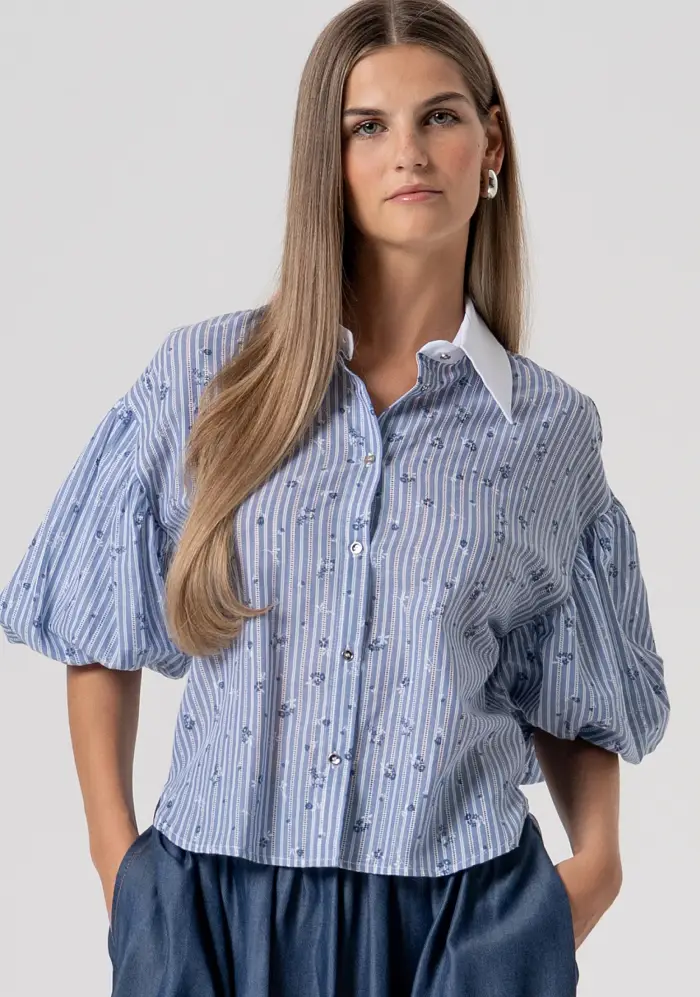 Fracomina Camicia regular in cotone a righe