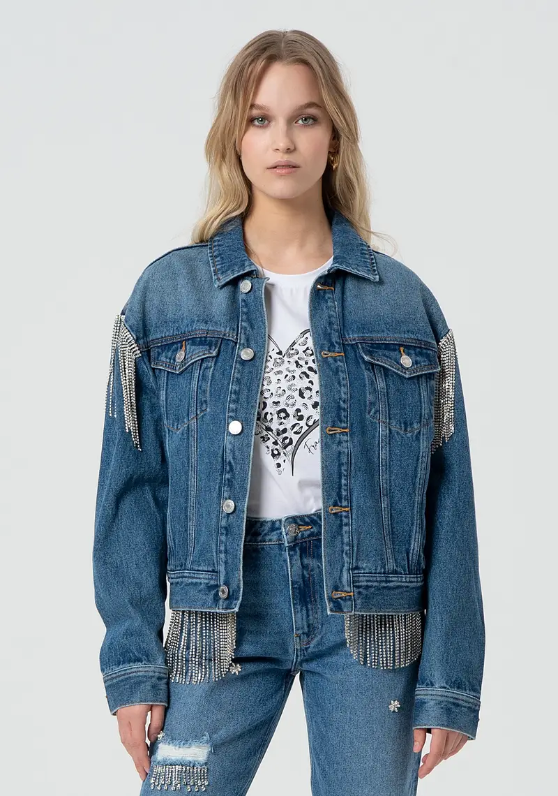Fracomina Giacca in denim oversize