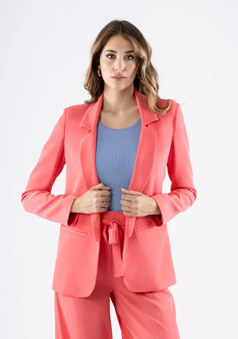 Fracomina Giacca monopetto elegante con tasche a filetto