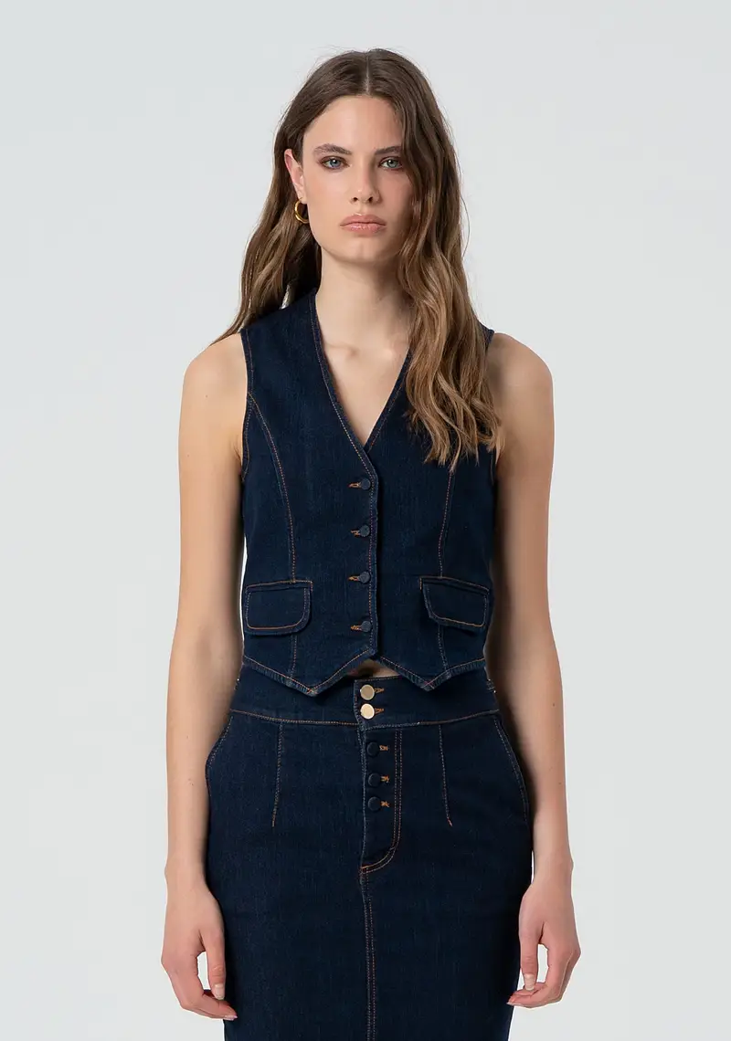 Fracomina Gilet Denim 2362715