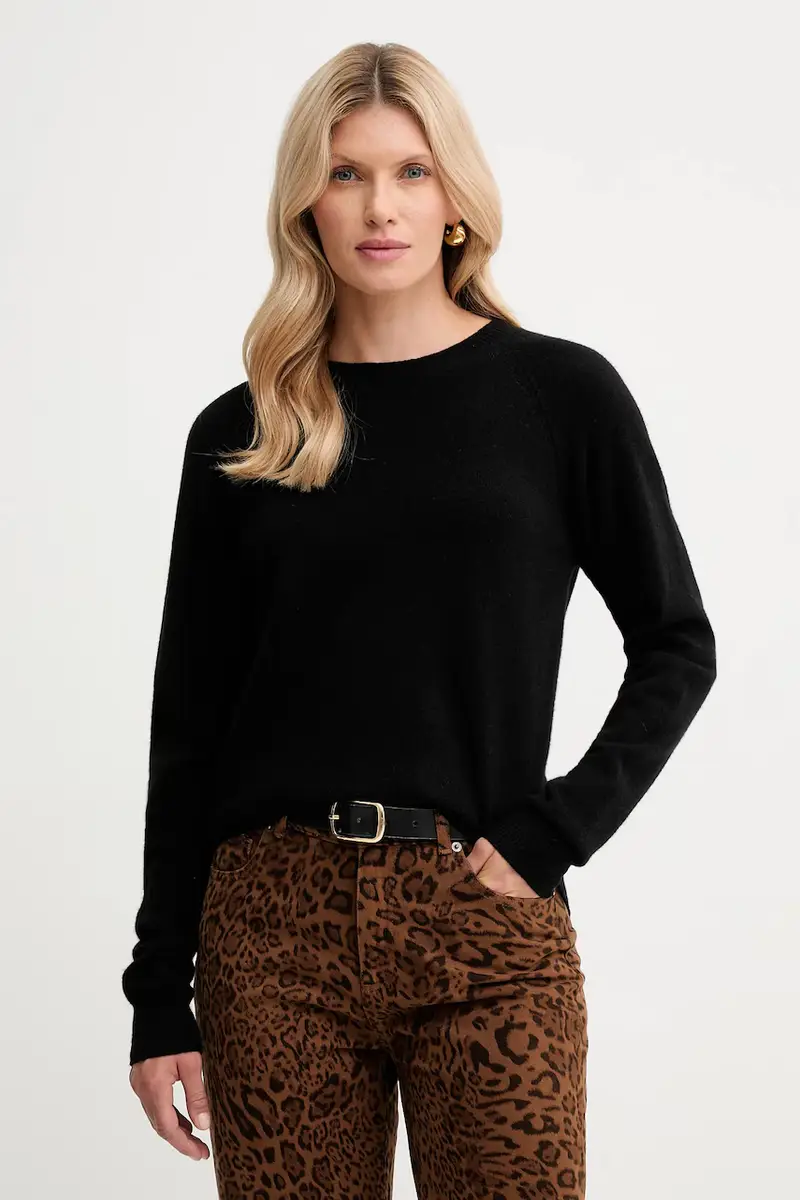 Fracomina maglione in lana donna colore nero FR25WT7012K47301