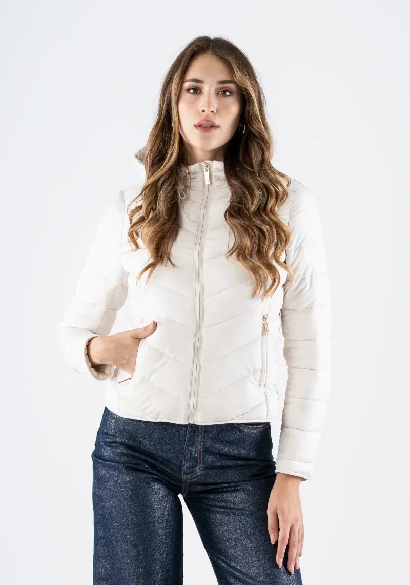 Fracomina Piumino Leggero con Zip e Tasche