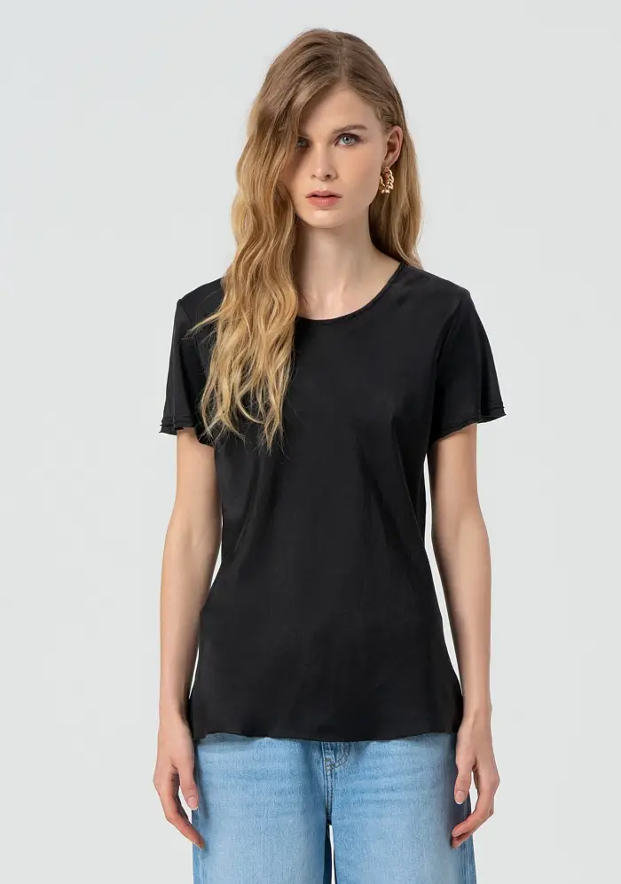 Fracomina T-shirt regular in raso
