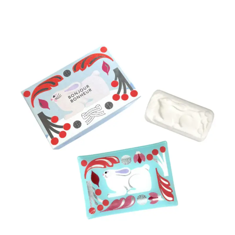 Fragonard Cofanetto Bonjour Bonheur Sapone e Porta Sapone
