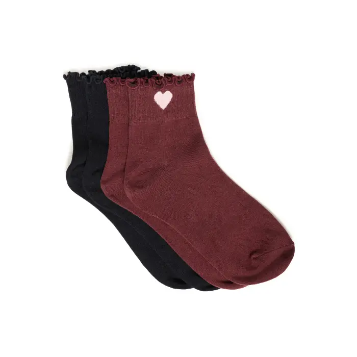 fransa Calze da donna Ducia 1 (x2) Rouge