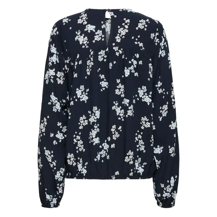 fransa Camicetta donna a maniche lunghe Lalu 3 Bleu