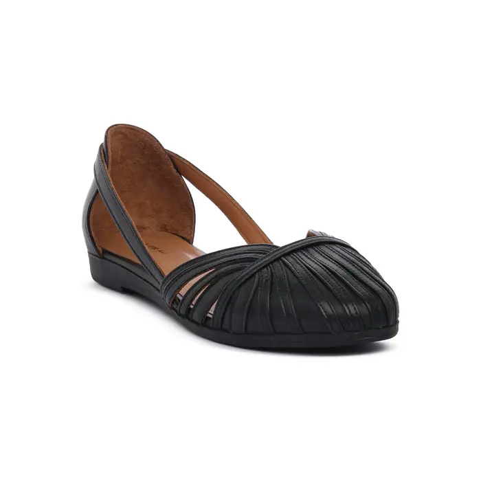 Frau Ballerine FEATHER NERO