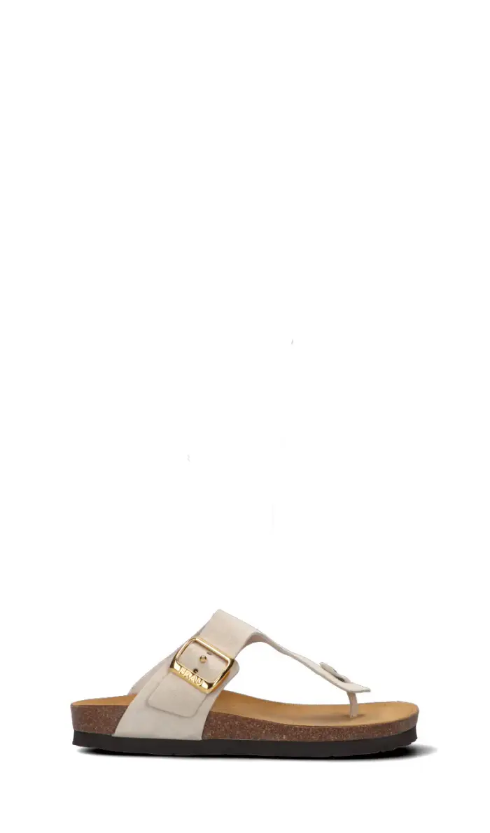 FRAU Ciabatta donna bianca in suede Vario