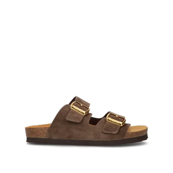 FRAU Ciabatta donna marrone in suede Vario