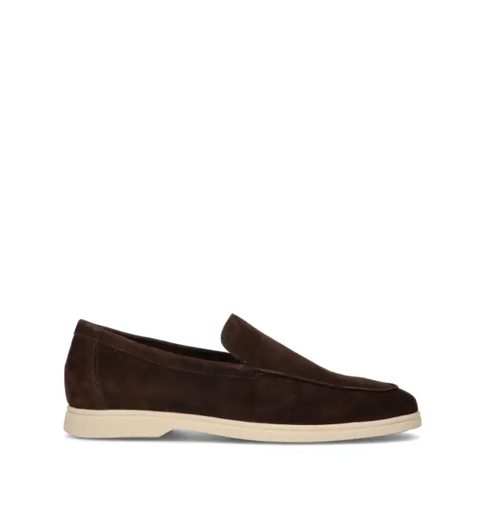 FRAU Mocassino uomo cacao in suede Vario