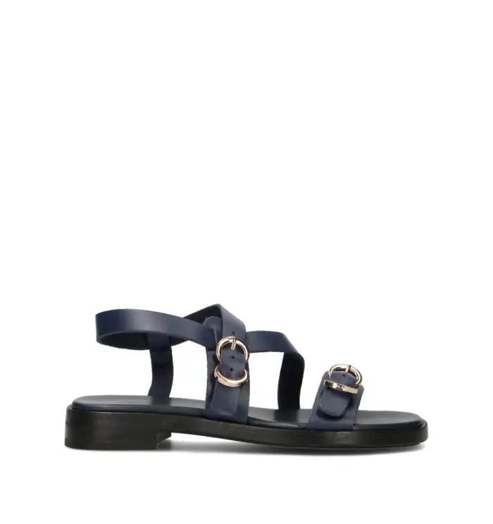 FRAU Sandalo donna blu in pelle Vario