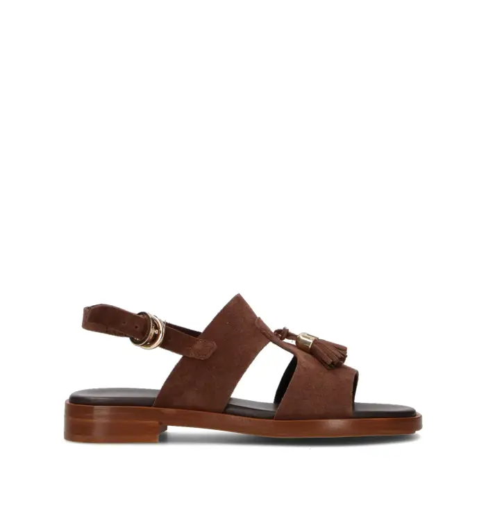 FRAU Sandalo donna cognac in suede Vario