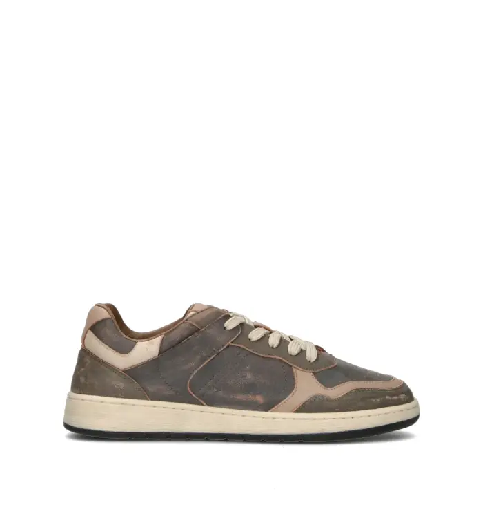 FRAU Sneaker uomo khaki in pelle Vario