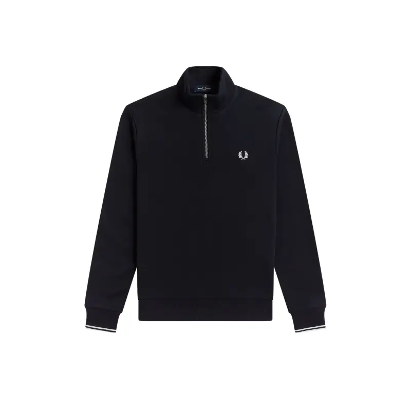 Fred Perry Felpa con chiusura a mezza zip