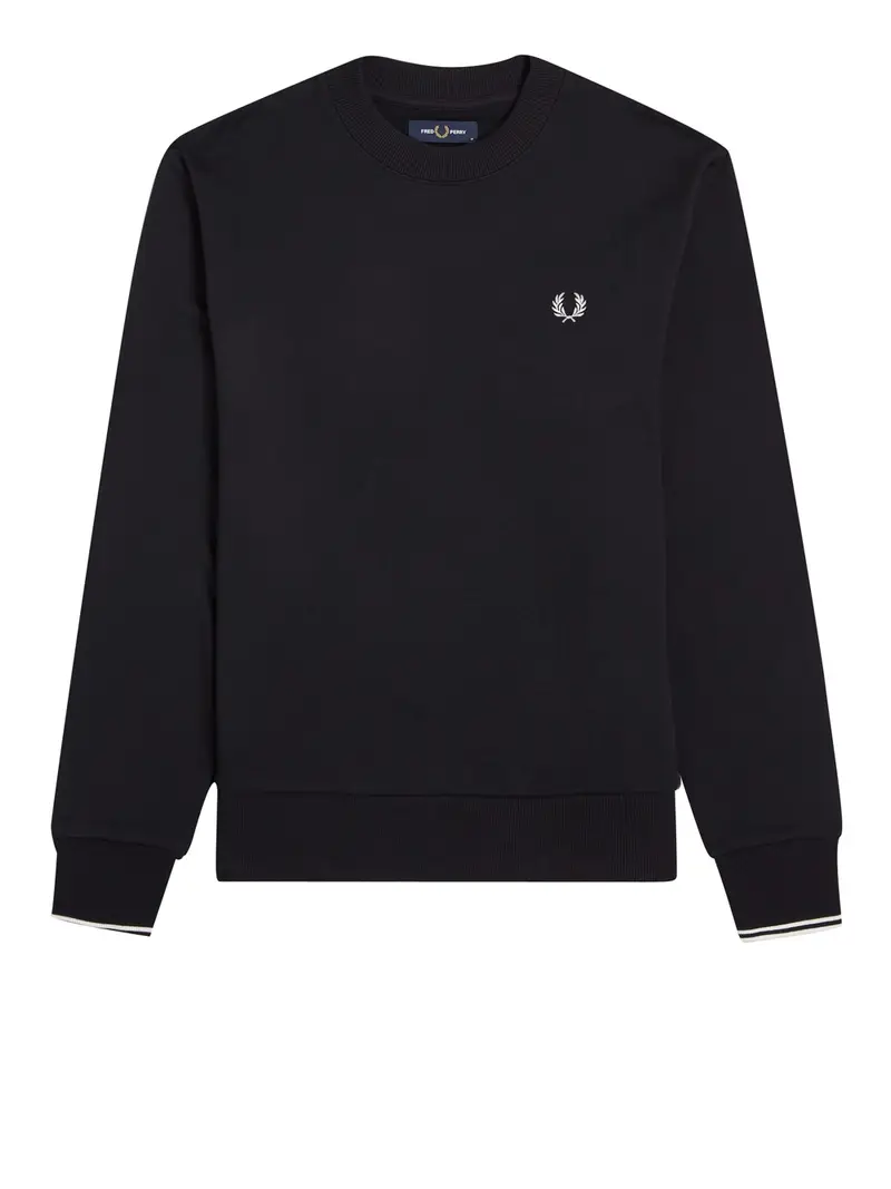 fred-perry felpa da uomo - nero