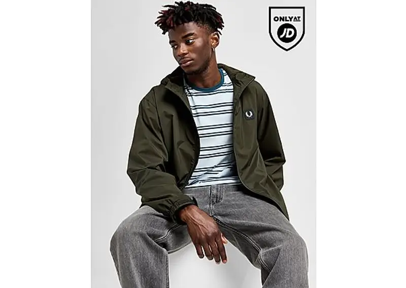 Fred Perry Giacca Badge Woven, Verde