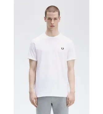 Fred Perry per uomo M3519 Maglietta M3519 bianca, Bianco, Casual, Cotone, Manica corta