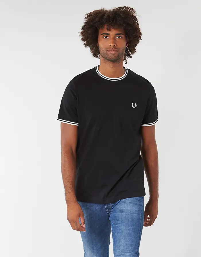 Fred Perry T-shirt TWIN TIPPED T-SHIRT Nero