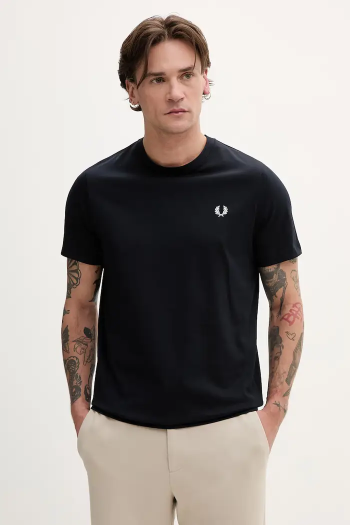 Fred Perry t-shirt in cotone Blu navy
