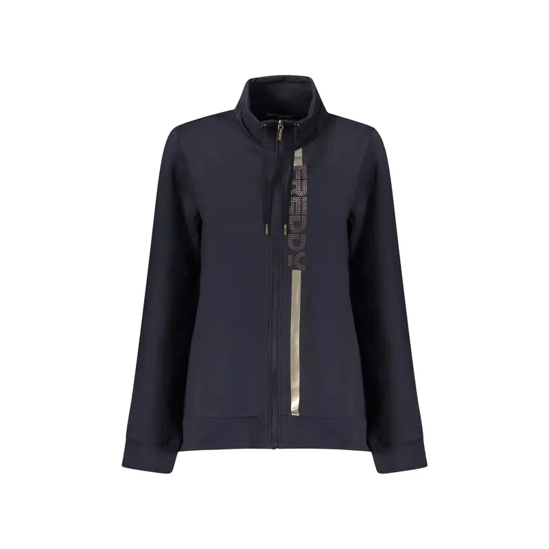 Freddy Maglia Donna Blu con Zip e Maniche Lunghe