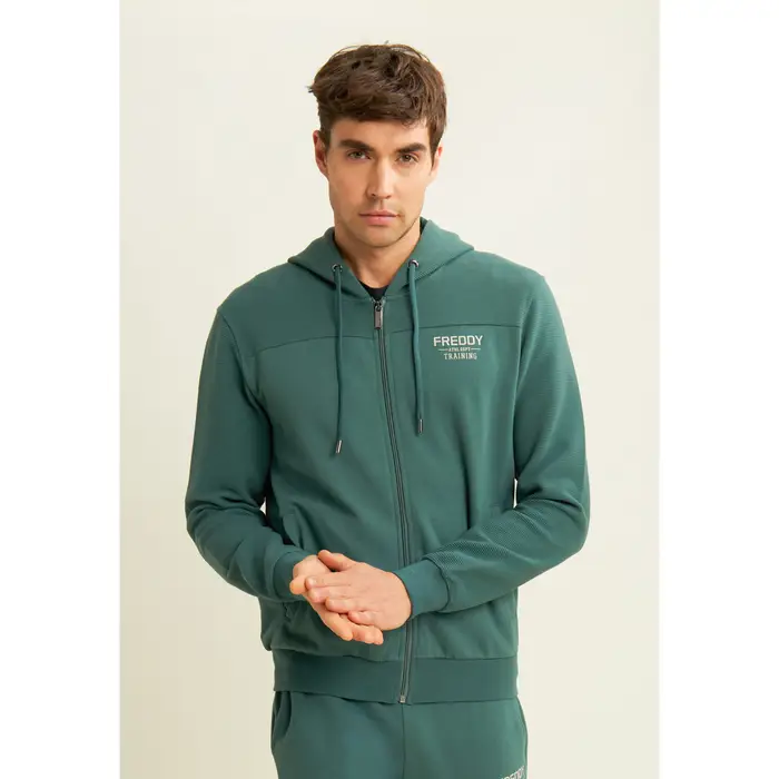 Freddy Felpe con cappuccio F25MTRS3 Verde