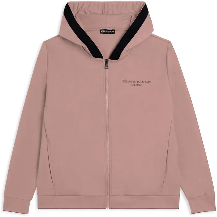 Freddy Felpe con cappuccio F25WMCS9 Rosa