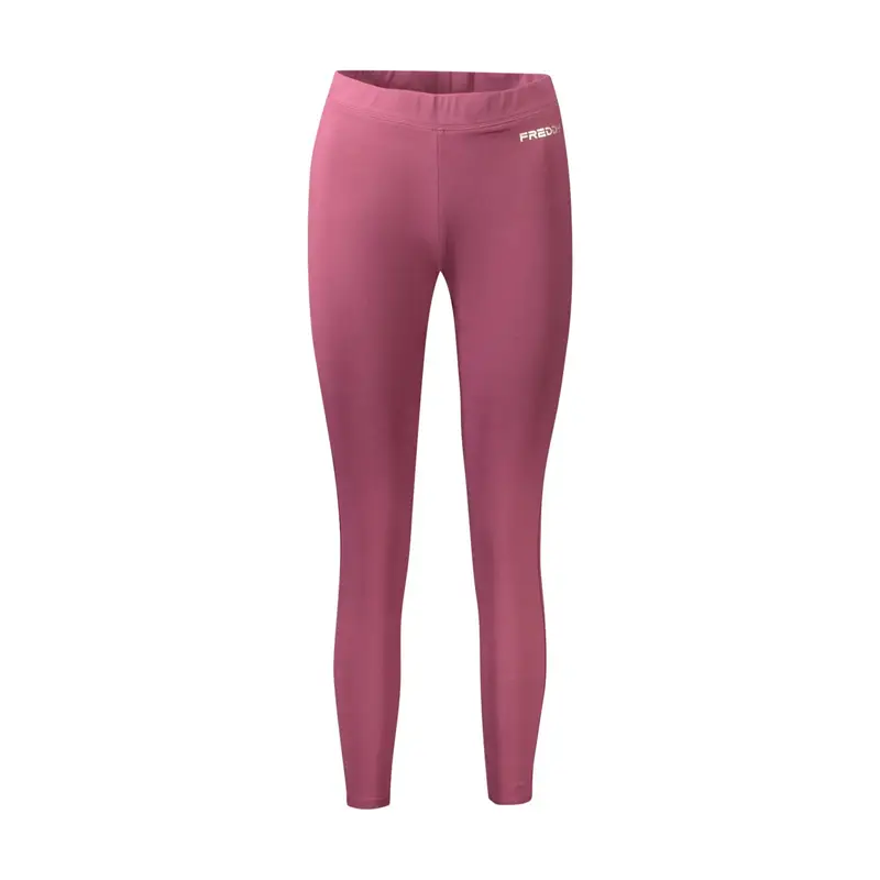 Freddy Pantaloni Leggins Donna Rosa con Stampa Logo