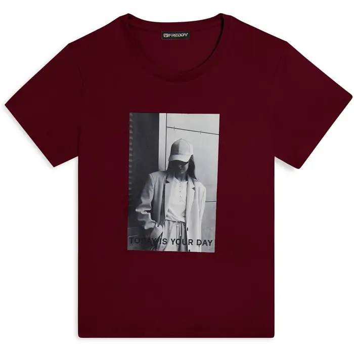 Freddy T-shirt F25WMCT3 Bordeaux
