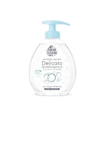 Fresh & Clean Sapone Liquido Mani Delicato, con Acqua Micellare, Ipoallergenico anche per Pelli Sensibili, 300 ml