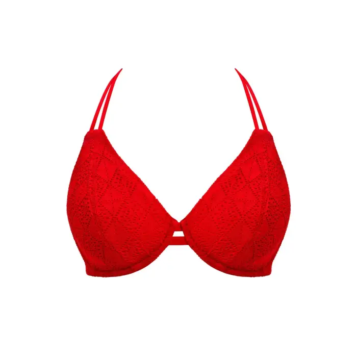 Freya Top da bagno con collo femminile Nomad Nights Rouge