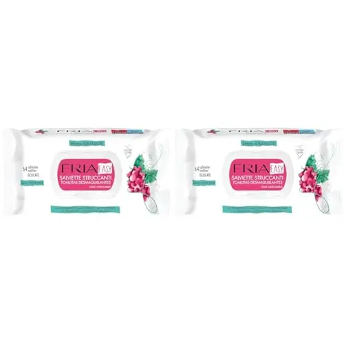 FRIA Easy Salviette Struccanti, con Estratti di Melissa e Magnolia ad Effetto Idratante e Addolcente sulla Pelle