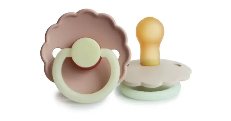 Frigg Daisy 0-6 Mesi Ciuccio Blush Night/Cream Night