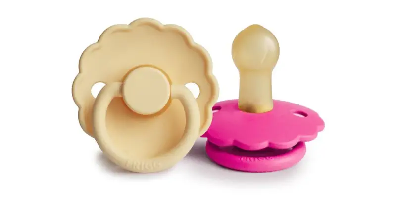 Frigg Daisy 0-6 Mesi Ciuccio Pale Daffodil/Fuchsia